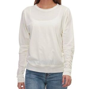 ICEBREAKER Cream Merino Mira Long Sleeve Cool-Lite Crew T-Shirt Top Size Medium